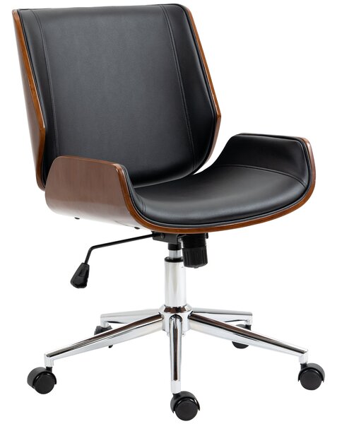 Kancelářská židle Vinsetto s houpací funkcí, ergonomická počítačová židle, výškově nastavitelná kancelářská židle, otočná židle do pracovny, nosnost a