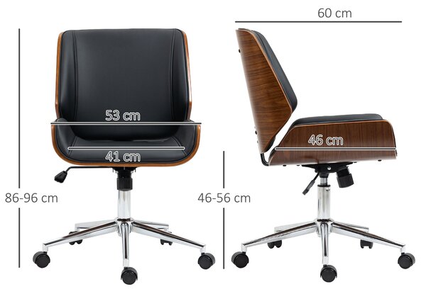 Kancelářská židle Vinsetto s houpací funkcí, ergonomická počítačová židle, výškově nastavitelná kancelářská židle, otočná židle do pracovny, nosnost a