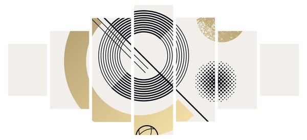 Obraz - Geometrické tvary N⁰2 (210x100 cm)