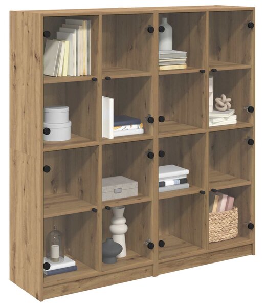 Vysoký bufet 2 ks Artisanový dub 68 x 37 x 142 cm 3402645