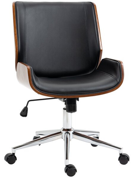 Kancelářská židle Vinsetto s houpací funkcí, ergonomická počítačová židle, výškově nastavitelná kancelářská židle, otočná židle do pracovny, nosnost a