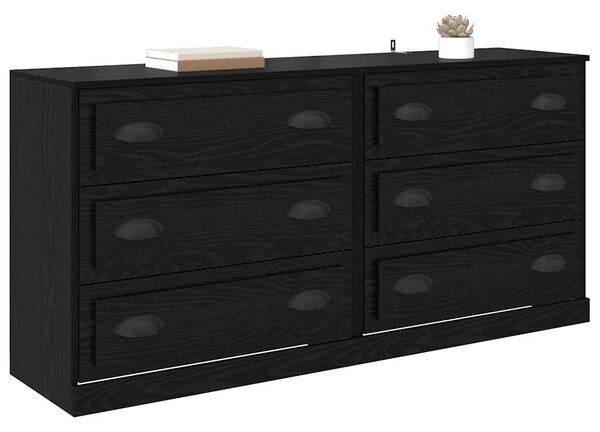Konzole 2 ks Černý dub 70 x 35,5 x 67,5 cm Kompozitní dřevo 3402655