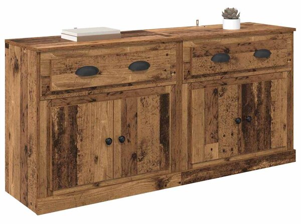 Konzole 2 ks Staré dřevo 70 x 35,5 x 67,5 cm Kompozitní dřevo 3402659