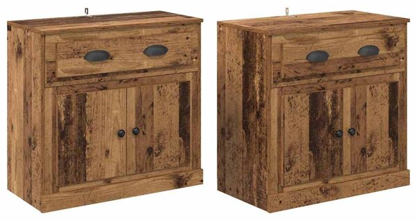 Konzole 2 ks Staré dřevo 70 x 35,5 x 67,5 cm Kompozitní dřevo 3402659