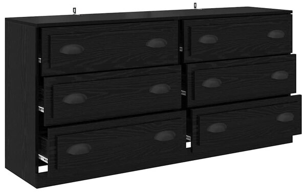 Konzole 2 ks Černý dub 70 x 35,5 x 67,5 cm Kompozitní dřevo 3402655