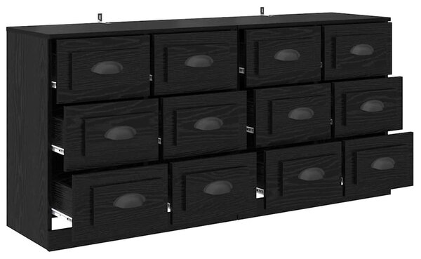Konzole 2 ks Černý dub 70 x 35,5 x 67,5 cm Kompozitní dřevo 3402667