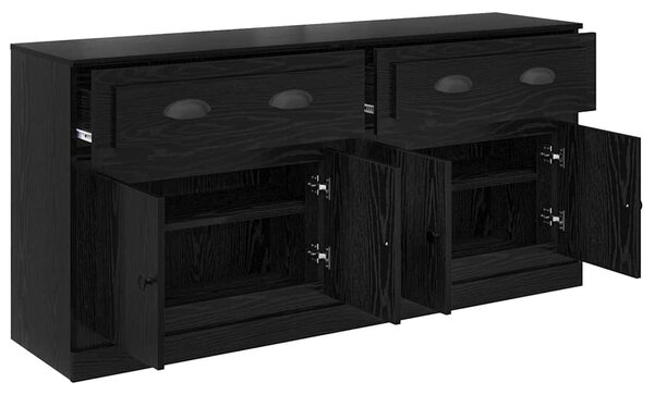 Konzole 2 ks Černý dub 70 x 35,5 x 67,5 cm Kompozitní dřevo 3402661