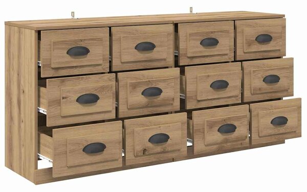 Konzole 2 ks Artisanový dub 70 x 35,5 x 67,5 cm 3402666