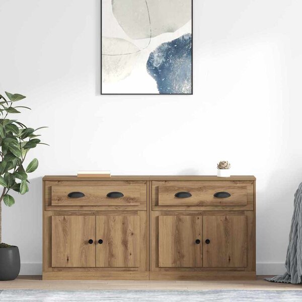 Konzole 2 ks Artisanový dub 70 x 35,5 x 67,5 cm 3402660
