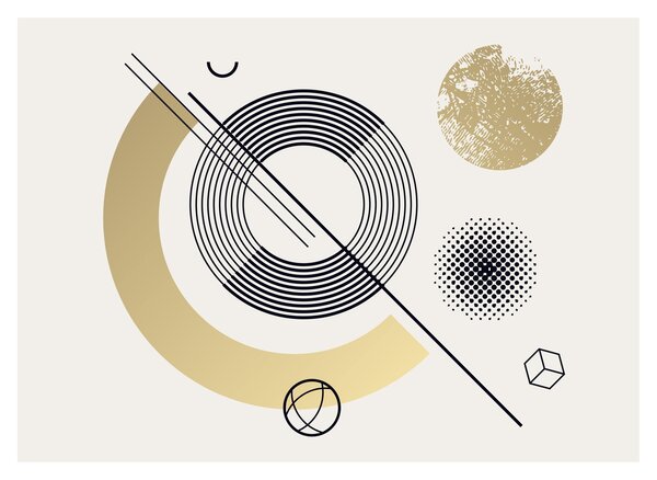 Obraz - Geometrické tvary N⁰2 (70x50 cm)