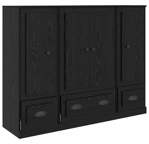 Vysoký bufet 3 ks Černý dub 132 x 35,5 x 103,5 cm 3402673