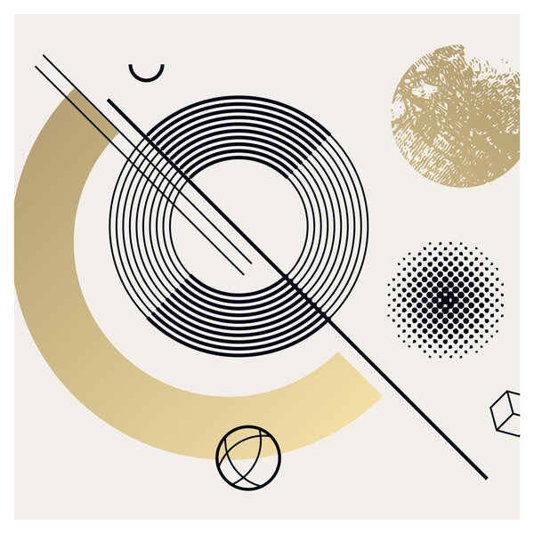 Obraz - Geometrické tvary N⁰2 (30x30 cm)