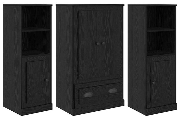 Vysoký bufet 3 ks Černý dub 132 x 35,5 x 103,5 cm 3402676