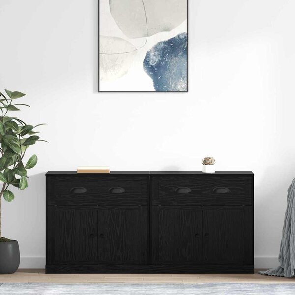 Konzole 2 ks Černý dub 70 x 35,5 x 67,5 cm Kompozitní dřevo 3402661