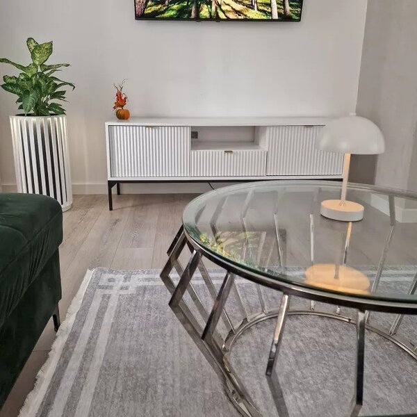 Makro Abra Kusový koberec pratelný TOSCANA 21281 Klasický Moderní pogumovaný světle šedý Rozměr: 120x170 cm