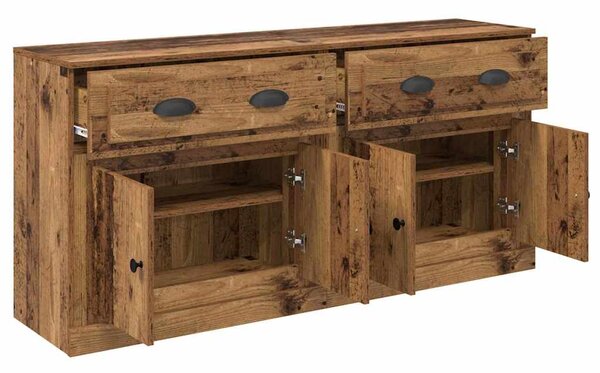 Konzole 2 ks Staré dřevo 70 x 35,5 x 67,5 cm Kompozitní dřevo 3402659