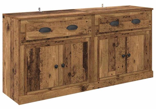 Konzole 2 ks Staré dřevo 70 x 35,5 x 67,5 cm Kompozitní dřevo 3402659
