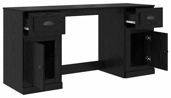 Stůl s kabinetem Černý dub Kompozitní dřevo 154,5 x 50 x 75 cm 3402679