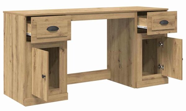 Stůl s kabinetem Artisanový dub Kompozitní dřevo 3402678