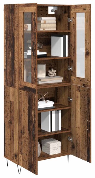 Vysoký bufet Staré dřevo 69,5 x 34 x 90 cm Kompozitní dřevo 3402692