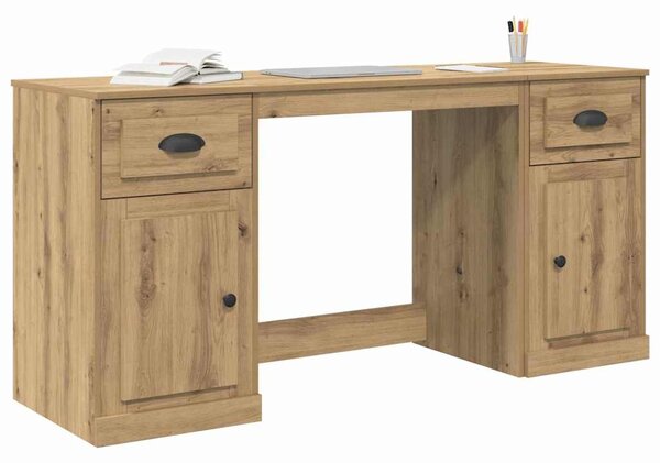 Stůl s kabinetem Artisanový dub Kompozitní dřevo 3402678