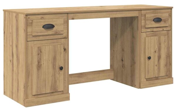 Stůl s kabinetem Artisanový dub Kompozitní dřevo 3402678
