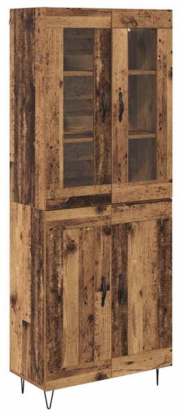 Vysoký bufet Staré dřevo 69,5 x 34 x 90 cm Kompozitní dřevo 3402699