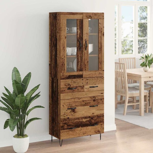 Vysoký bufet Staré dřevo 69,5 x 34 x 90 cm Kompozitní dřevo 3402695