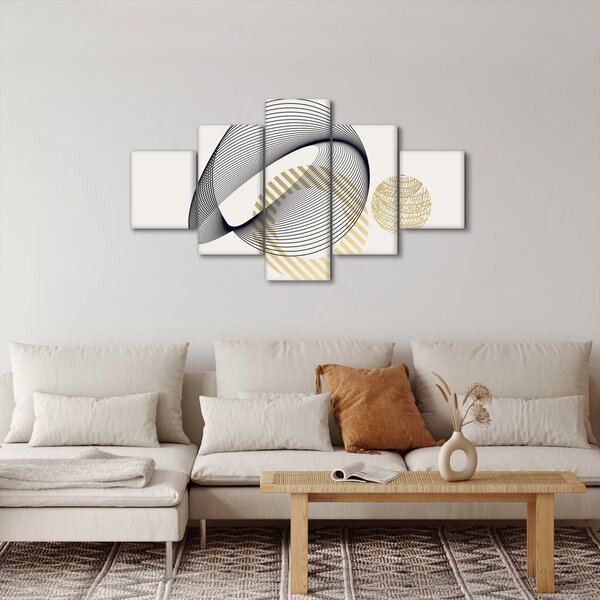 Obraz - Geometrické tvary N⁰3 (125x70 cm)