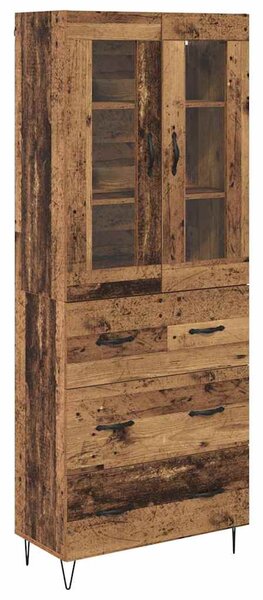 Vysoký bufet Staré dřevo 69,5 x 34 x 90 cm Kompozitní dřevo 3402695