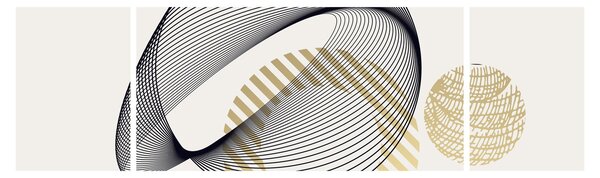 Obraz - Geometrické tvary N⁰3 (170x50 cm)