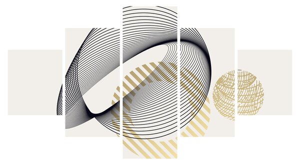 Obraz - Geometrické tvary N⁰3 (125x70 cm)