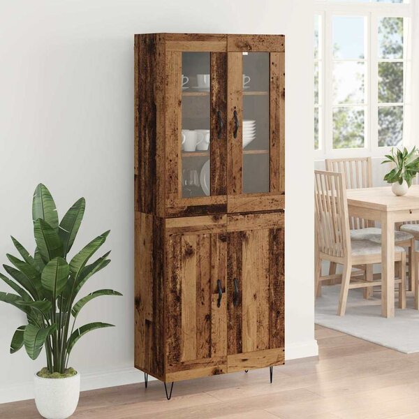 Vysoký bufet Staré dřevo 69,5 x 34 x 90 cm Kompozitní dřevo 3402699