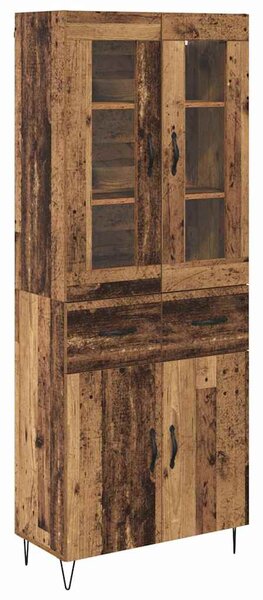 Vysoký bufet Staré dřevo 69,5 x 34 x 90 cm Kompozitní dřevo 3402693