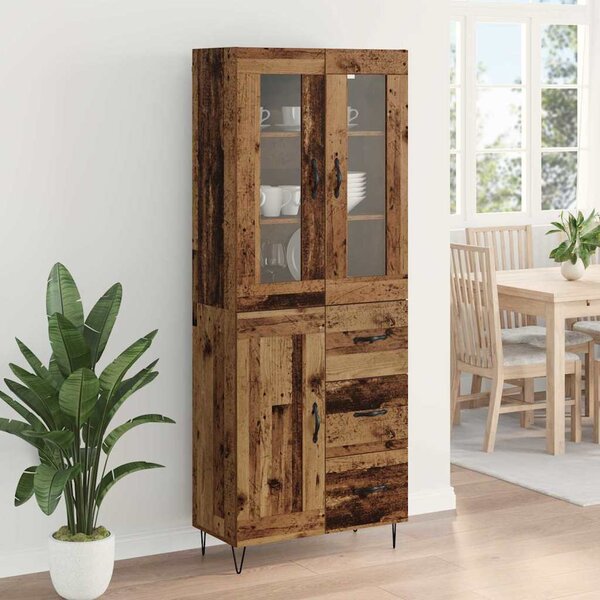 Vysoký bufet Staré dřevo 69,5 x 34 x 90 cm Kompozitní dřevo 3402694