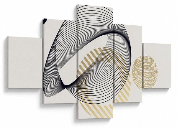 Obraz - Geometrické tvary N⁰3 (125x70 cm)