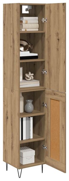 Vysoký bufet Artisanový dub 34,5 x 34 x 90 cm Kompozitní dřevo 3402727