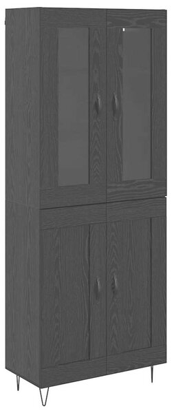 Vysoký bufet Černý dub 69,5 x 34 x 90 cm Kompozitní dřevo 3402717