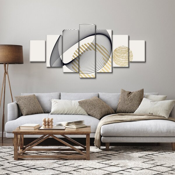 Obraz - Geometrické tvary N⁰3 (210x100 cm)