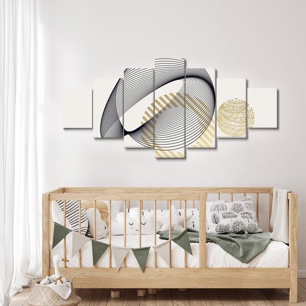 Obraz - Geometrické tvary N⁰3 (210x100 cm)