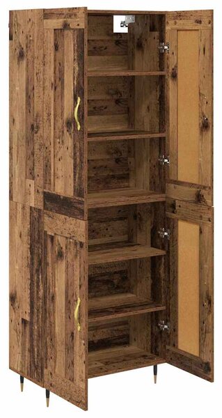 Vysoký bufet Staré dřevo 69,5 x 34 x 90 cm Kompozitní dřevo 3402739