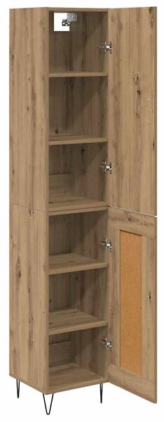 Vysoký bufet Artisanový dub 34,5 x 34 x 90 cm Kompozitní dřevo 3402727