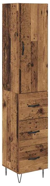 Vysoký bufet Staré dřevo 34,5 x 34 x 90 cm Kompozitní dřevo 3402723