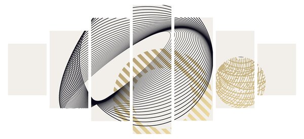 Obraz - Geometrické tvary N⁰3 (210x100 cm)