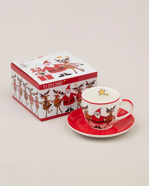 Porcelánový šálek s podšálkem Spirit of Christmas – 200 ml