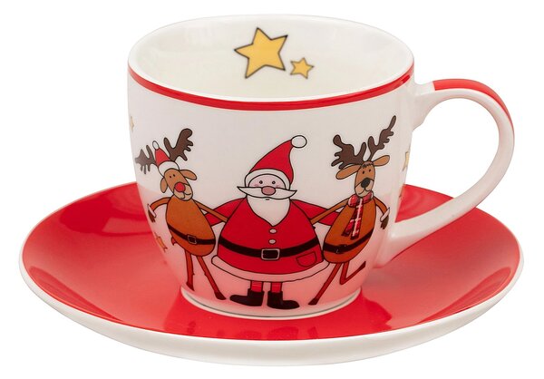 Porcelánový šálek s podšálkem Spirit of Christmas – 200 ml