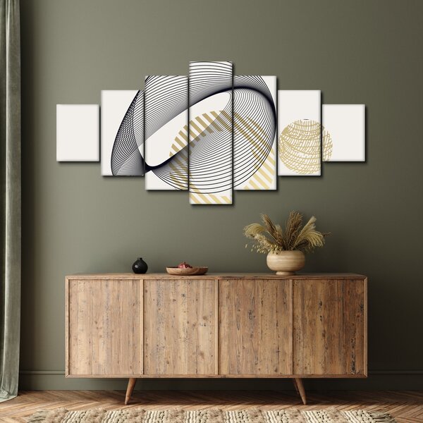 Obraz - Geometrické tvary N⁰3 (210x100 cm)