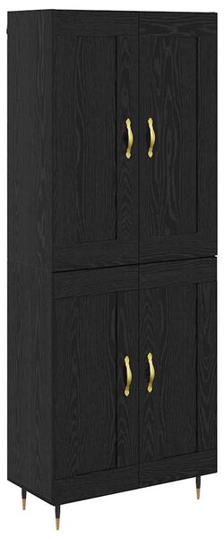 Vysoký bufet Černý dub 69,5 x 34 x 90 cm Kompozitní dřevo 3402757