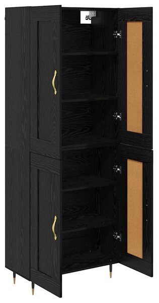 Vysoký bufet Černý dub 69,5 x 34 x 90 cm Kompozitní dřevo 3402757
