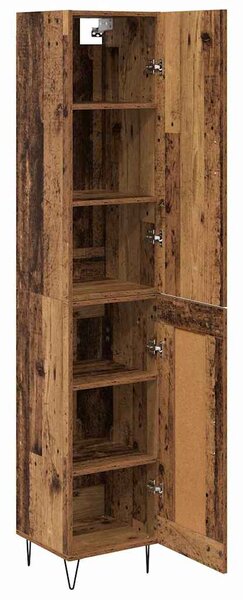 Vysoký bufet Staré dřevo 34,5 x 34 x 90 cm Kompozitní dřevo 3402721